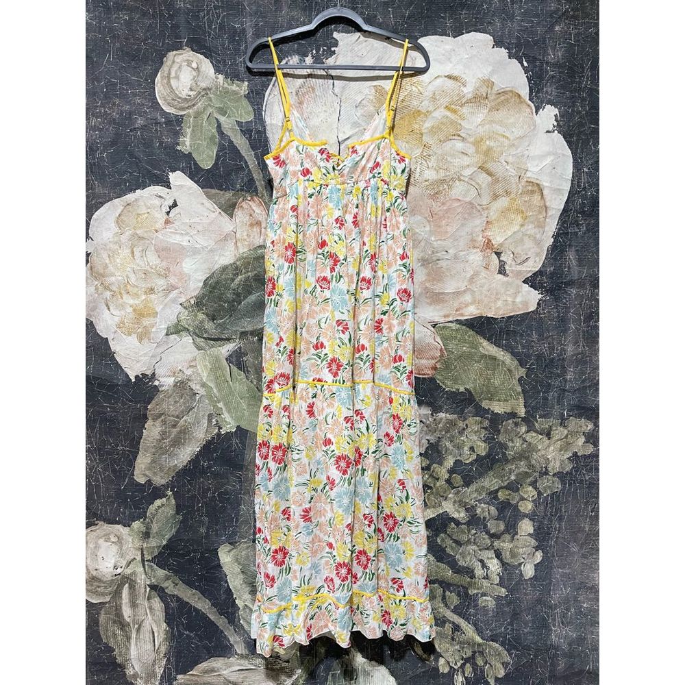 New Anthropologie x Ro's Garden Florida Maxi Dress sz M - Picture 6 of 9